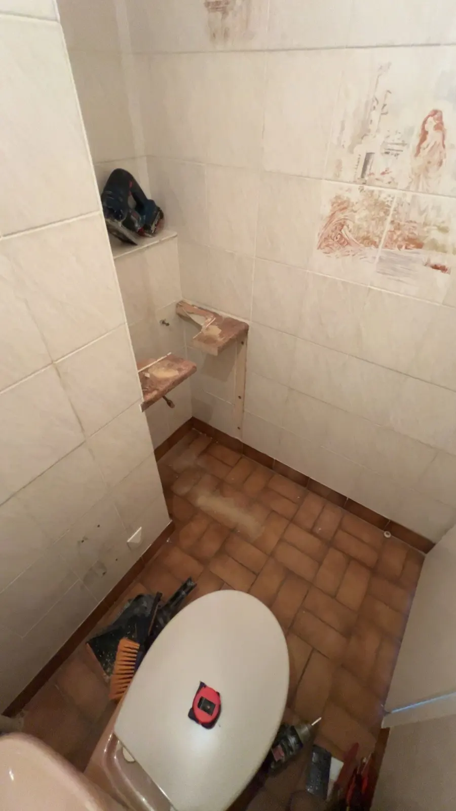Toilettes avant rénovation